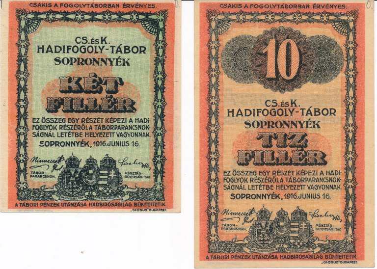 Lot of banknotes from Sopronnyék (2pcs)