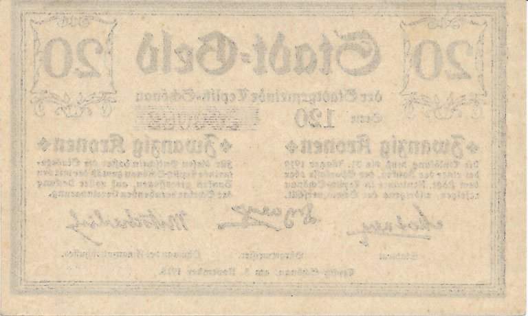 20 Kronen 1919 Teplitz/Teplice