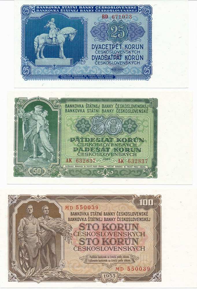 Lot of 1953 banknotes (7pcs)