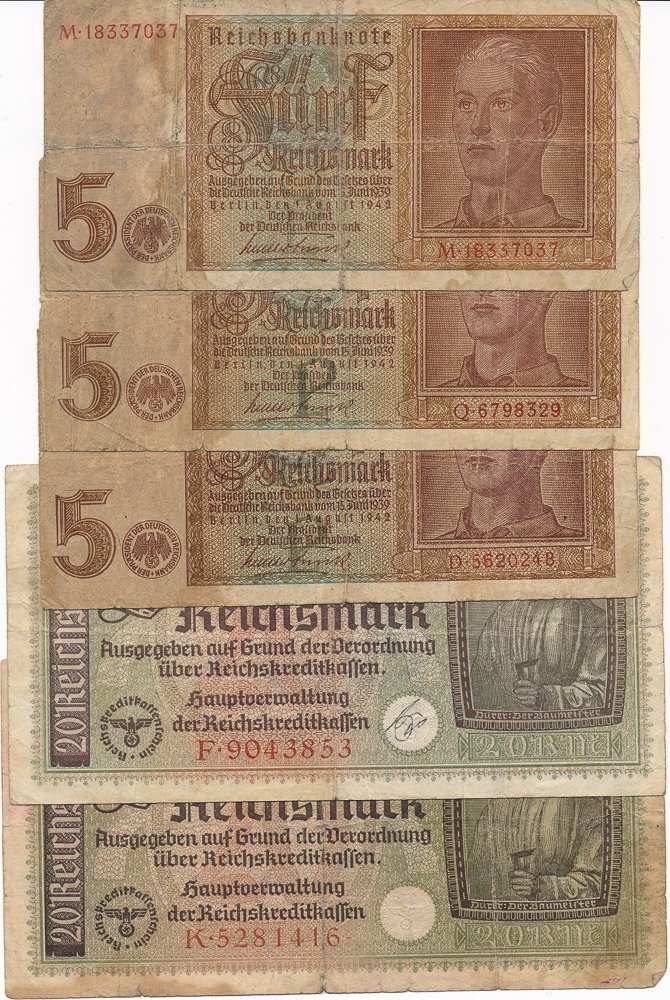 Lot of banknotes (5pcs)
