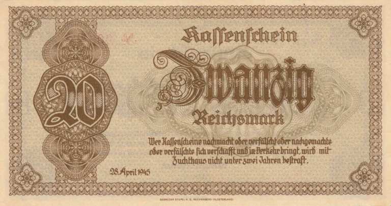 20 Reichsmark 1945 AW