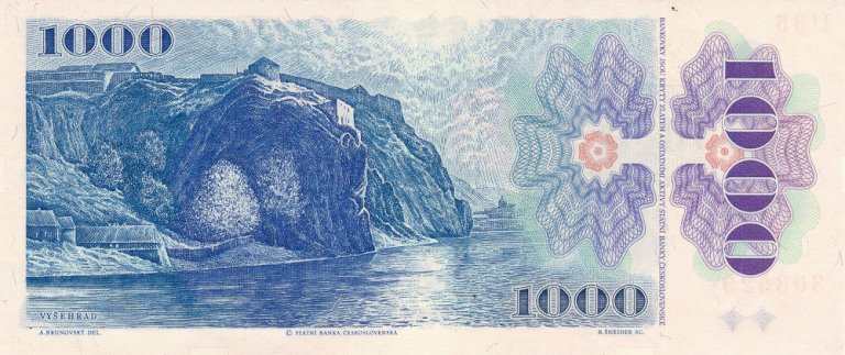 1000 Koruna 1985/1993 U 35 (printed stamp)
