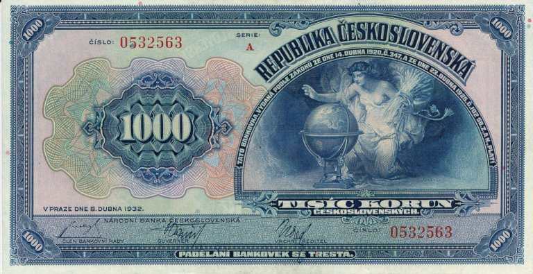 1000 Kč 1932 A