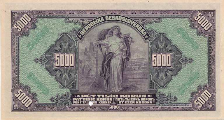 5000 Koruna 1920 A (annulus)