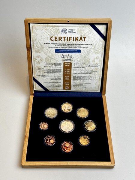 Set of coins 2023 - 30th anniversary of the Slovak Republic PROOF LIKE