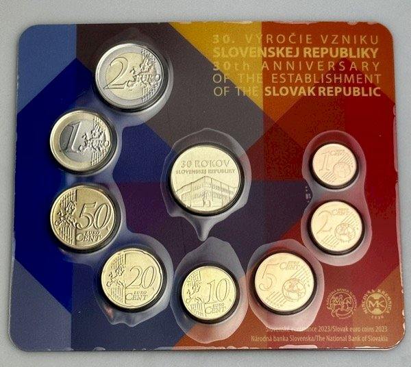 Set of coins 2023 - 30th anniversary of the Slovak Republic BK