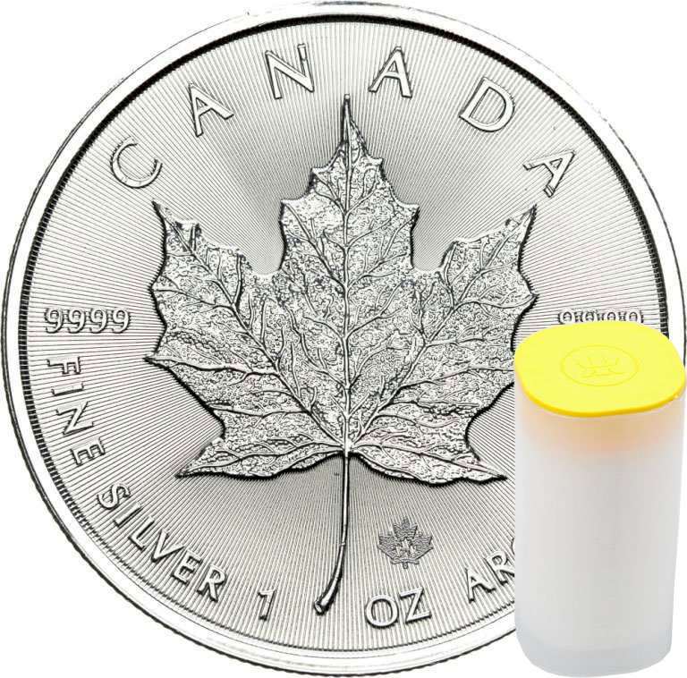 Investičné striebro Maple Leaf - 1 unca (Cena za 25 ks s DPH)