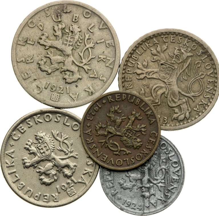 Lot drobných mincí (5ks)