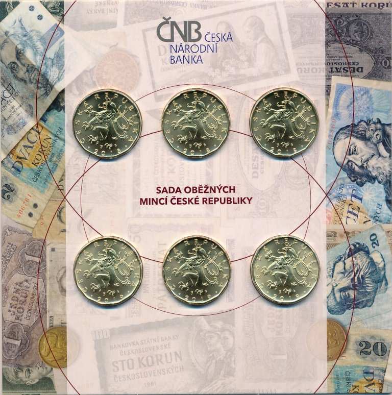 Sada oběžných mincí České republiky 2018-2019 BK