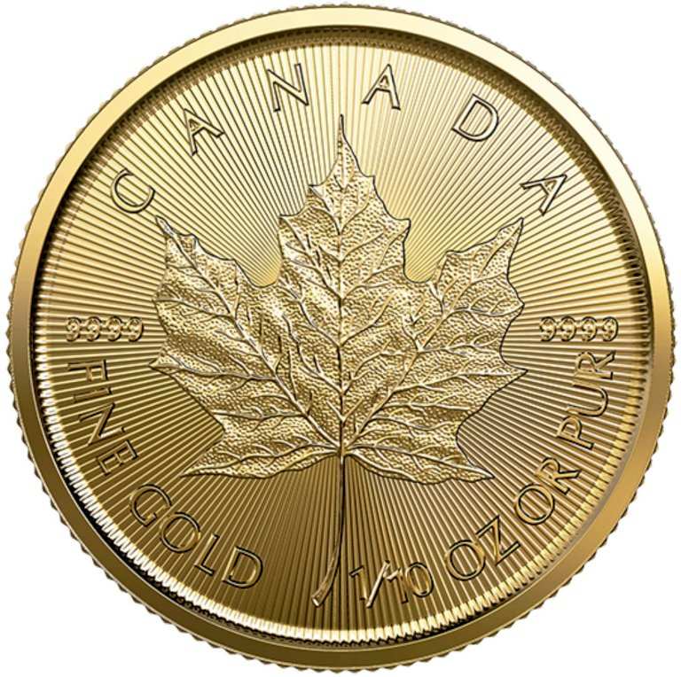 Gold coin Maple Leaf Year of the Tiger - 1/10 Oz, limited series