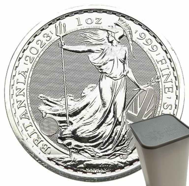 Strieborná investičná minca Britannia 1 Oz (Cena 25 ks s DPH) (2)