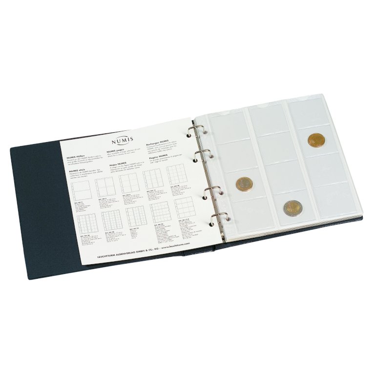 NUMIS coin album with 5 sheets