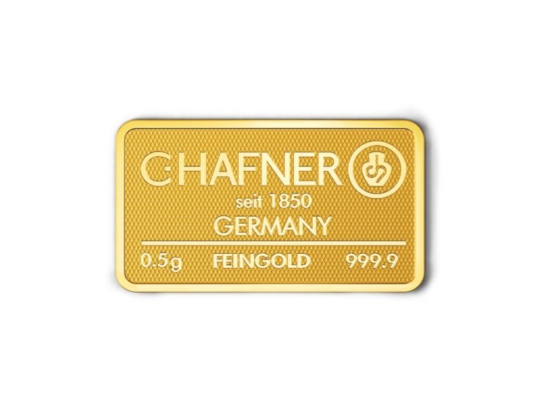 Gold bar C. Hafner 0,5 g (3)