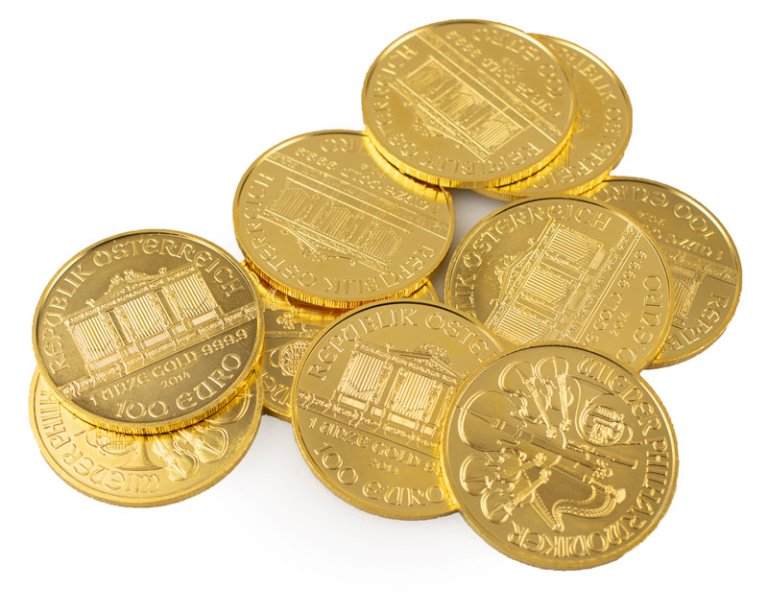 Gold coins Philharmoniker - 10 pcs 1 ounce