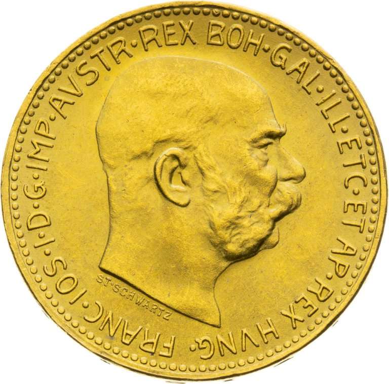 Gold coin 10 Corona Francis Joseph I 1912 Restrike (2)