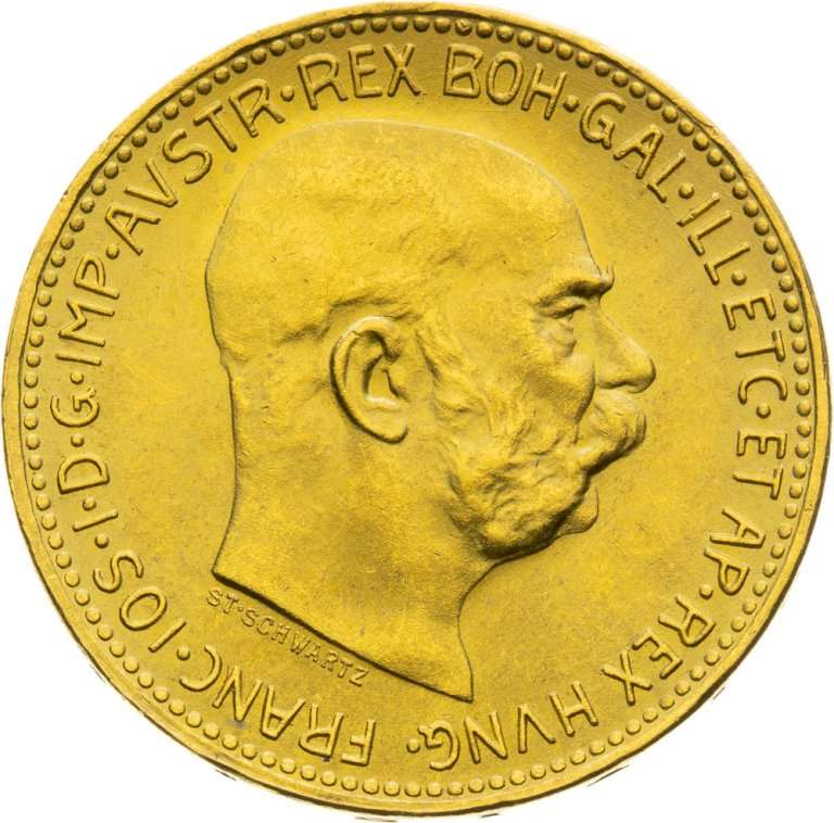 Investičné zlato 10 Koruna František Jozef I. 1912 - Novorazba (2)