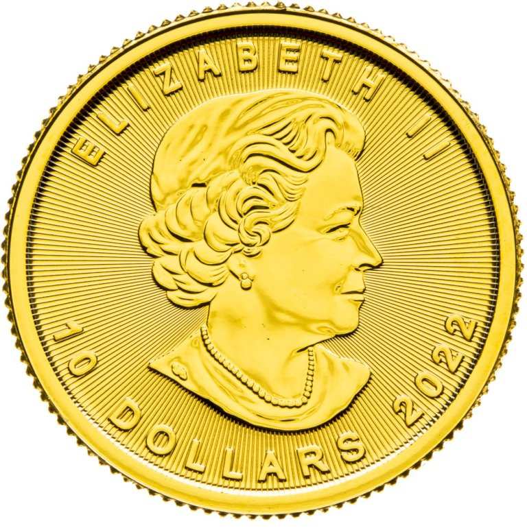 Gold coin Maple Leaf 1/4 ounce (2)