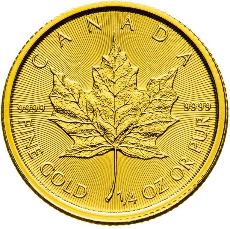 Gold coin Maple Leaf 1/4 ounce (1)