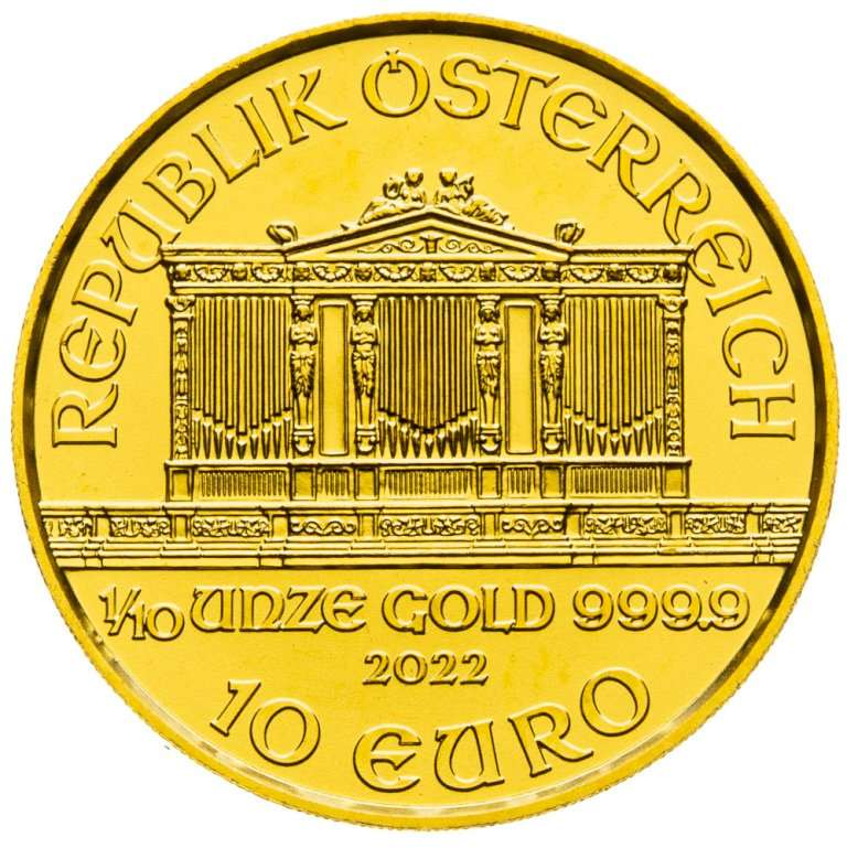 Gold coin Philharmoniker - 1/10 ounce (2)