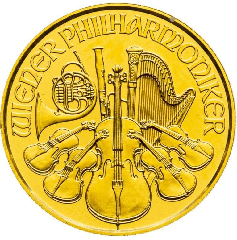 Gold coin Philharmoniker - 1/10 ounce - front