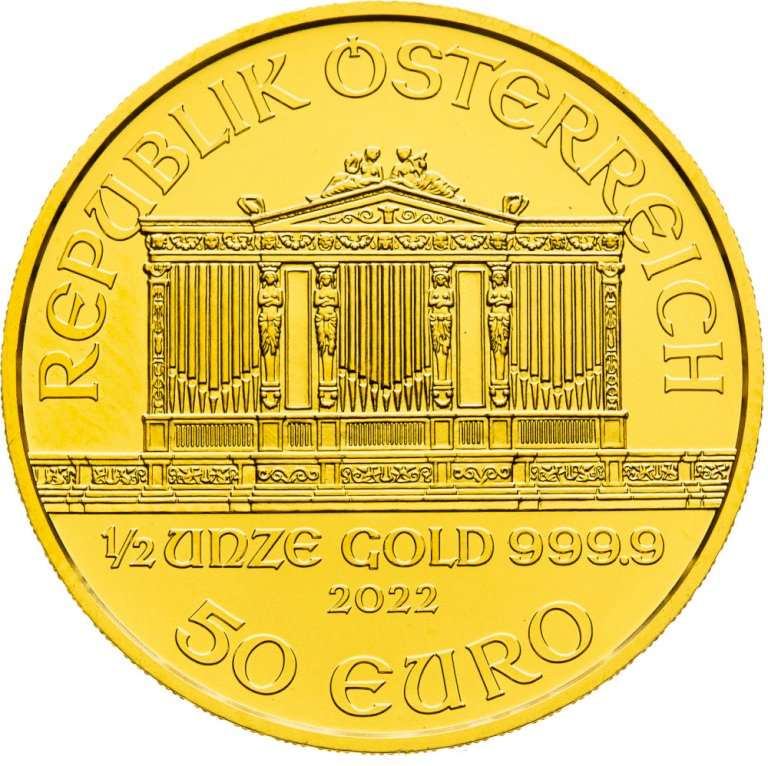 Zlatá minca Wiener Philharmoniker 1/2 unce (2)