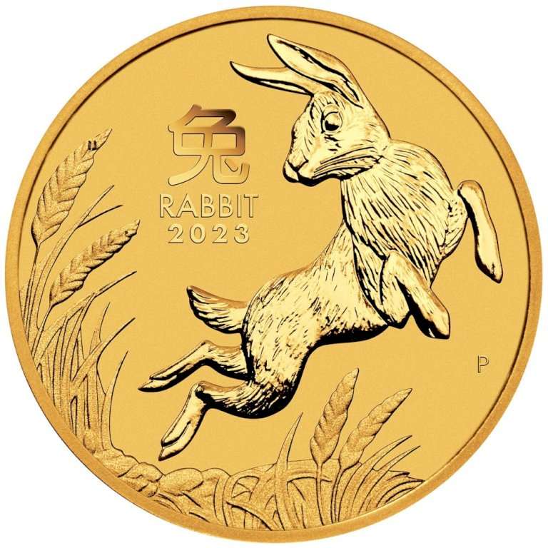 Gold coin Year of the rabbit 2023 - 1/2 ounce - front