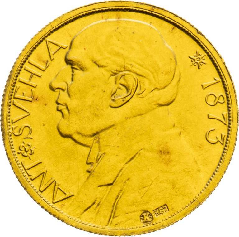 Gold medal 1933 (Death Ducat) - Švehla - front