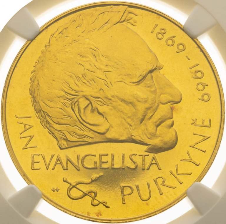 Gold medal 1969 - J. E. Purkyně - front