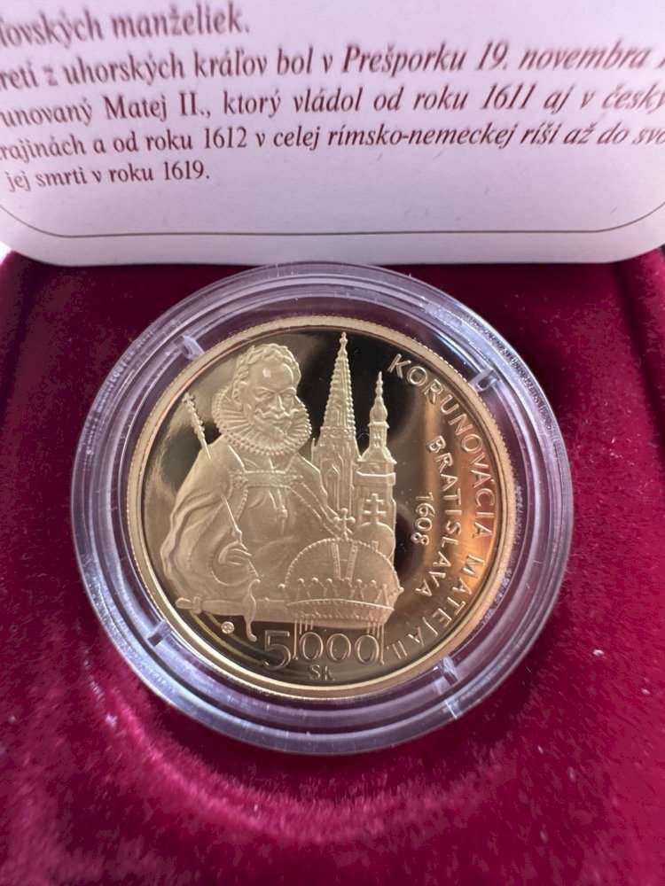 5000 Sk 2008 -  Korunovácia Mateja II. (3)