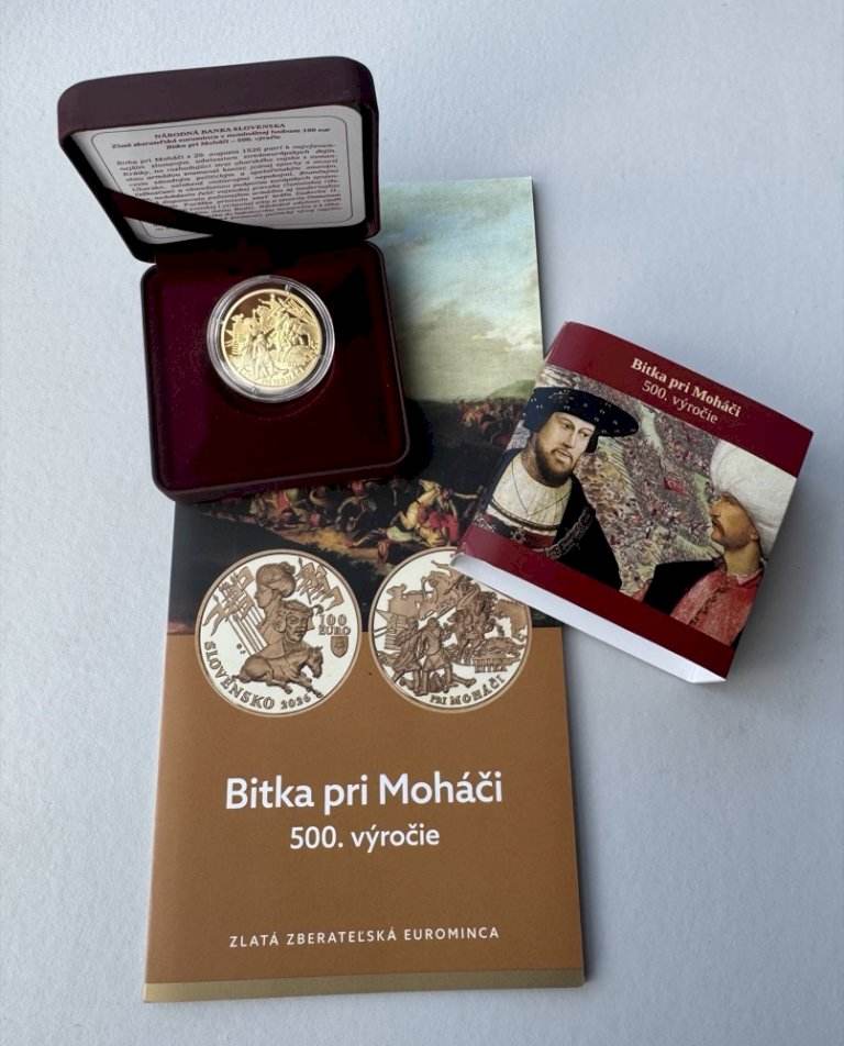 100 Eur 2026 - Bitka pri Moháči + DARČEK Katalóg mincí 2027 ZADARMO (1)