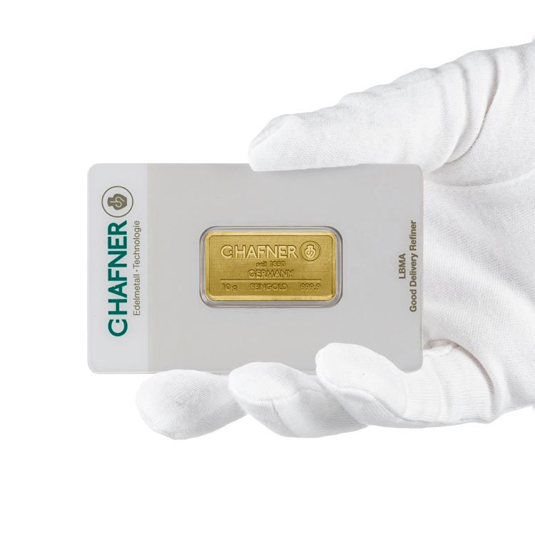 Gold bar C. Hafner 10 g (3)