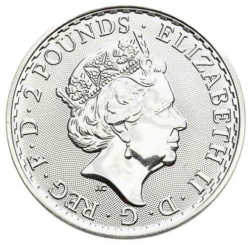 Investment silver Britannia - 1 ounce - front