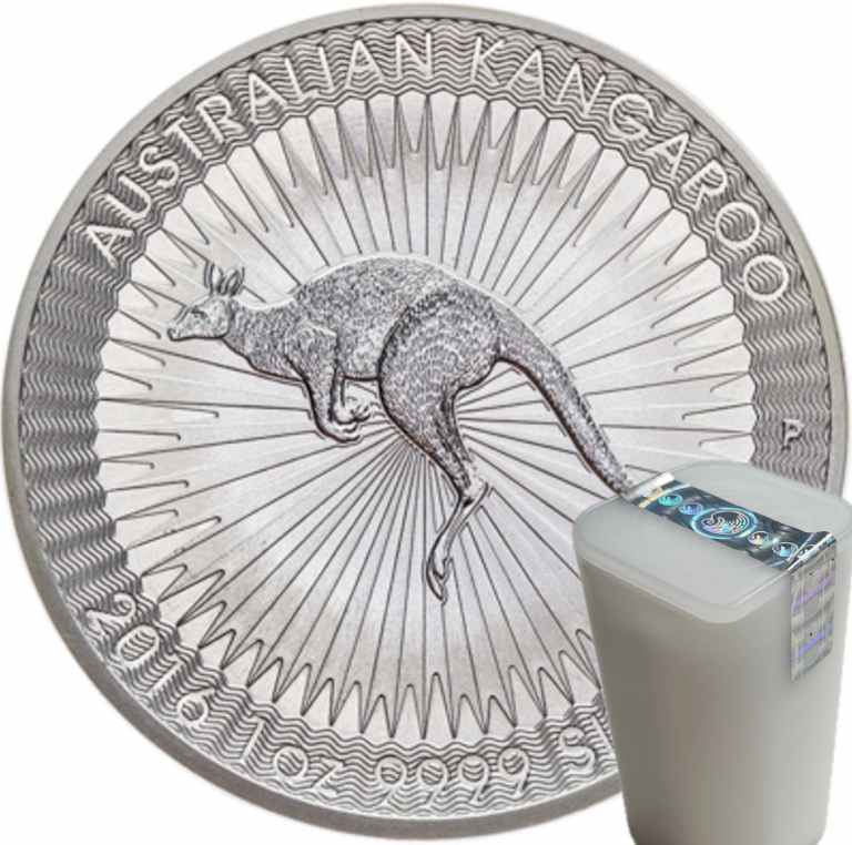 Kangaroo Silver Investment Coin 1 ounce (Price for 25 pcs) - front