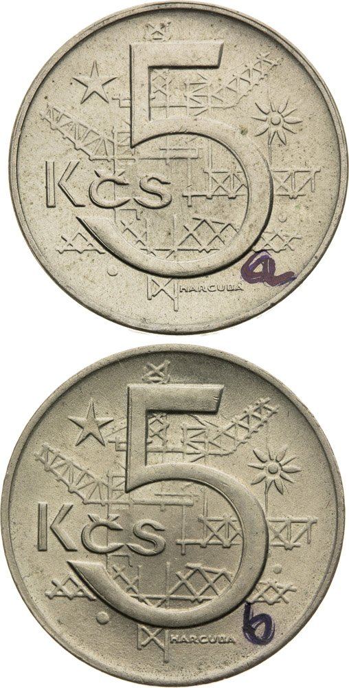 Lot 5 Kčs 1973 (2ks) - avers