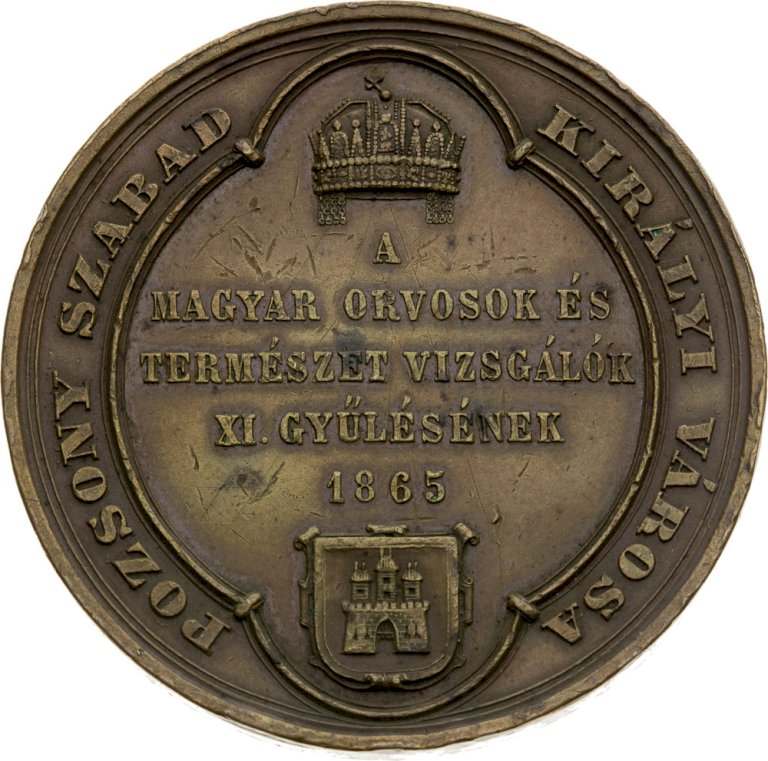 Medal 1865 - Kongress of doctors and lawyers in Bratislava (2)