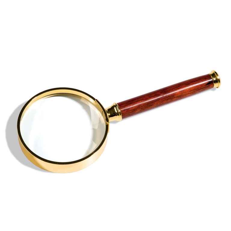 ROSEWOOD Magnifier with handle