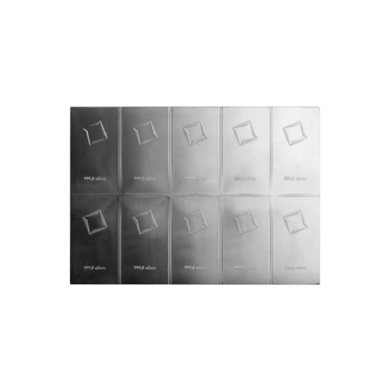 Stříbrné slitky Valcambi CombiBar 10 x 10 g (3)