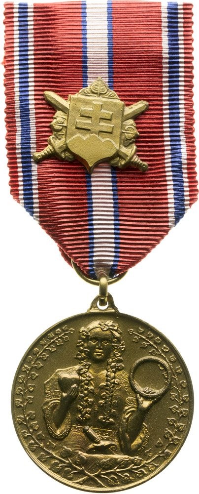 Za vernosť a brannosť 1918-1945 (bronz) - averz